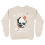 Asbury Park Hell Raiser Crewneck in Natural - back view