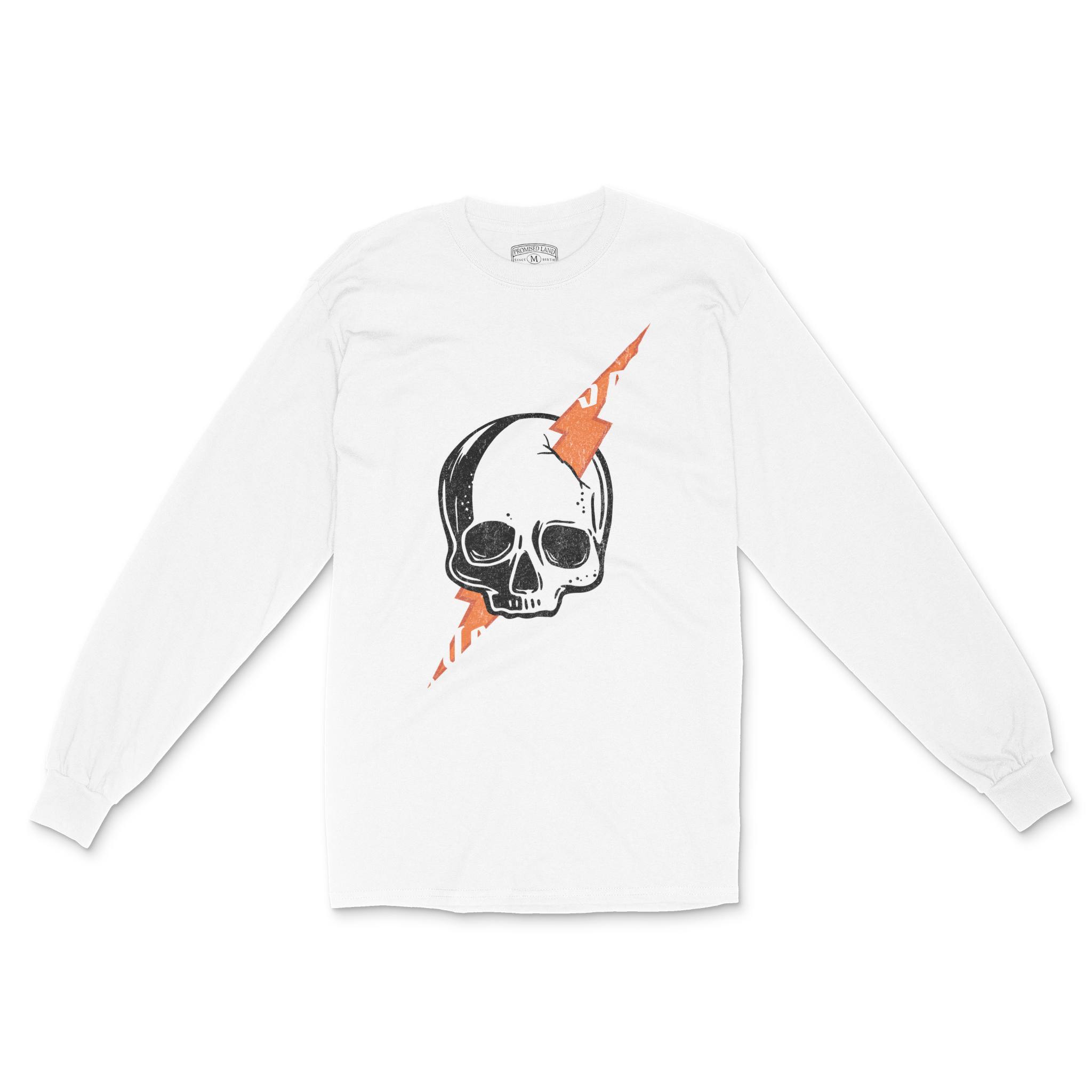 Asbury Park Hell Raiser Longsleeve in White - front view