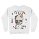 Austin Hell Raiser Crewneck White back