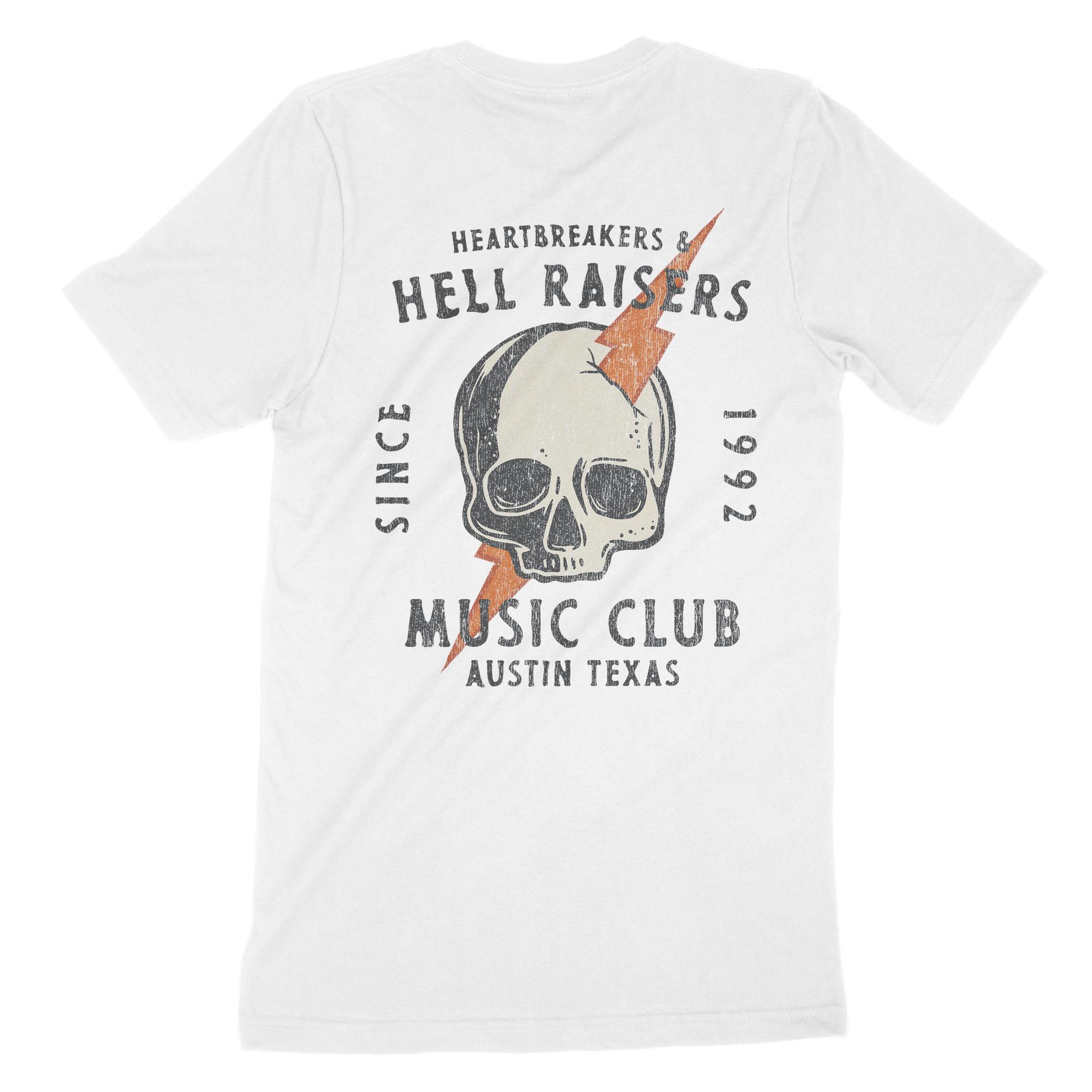 Austin Hell Raiser T-Shirt White back