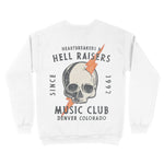 Denver Crewneck in White - back view