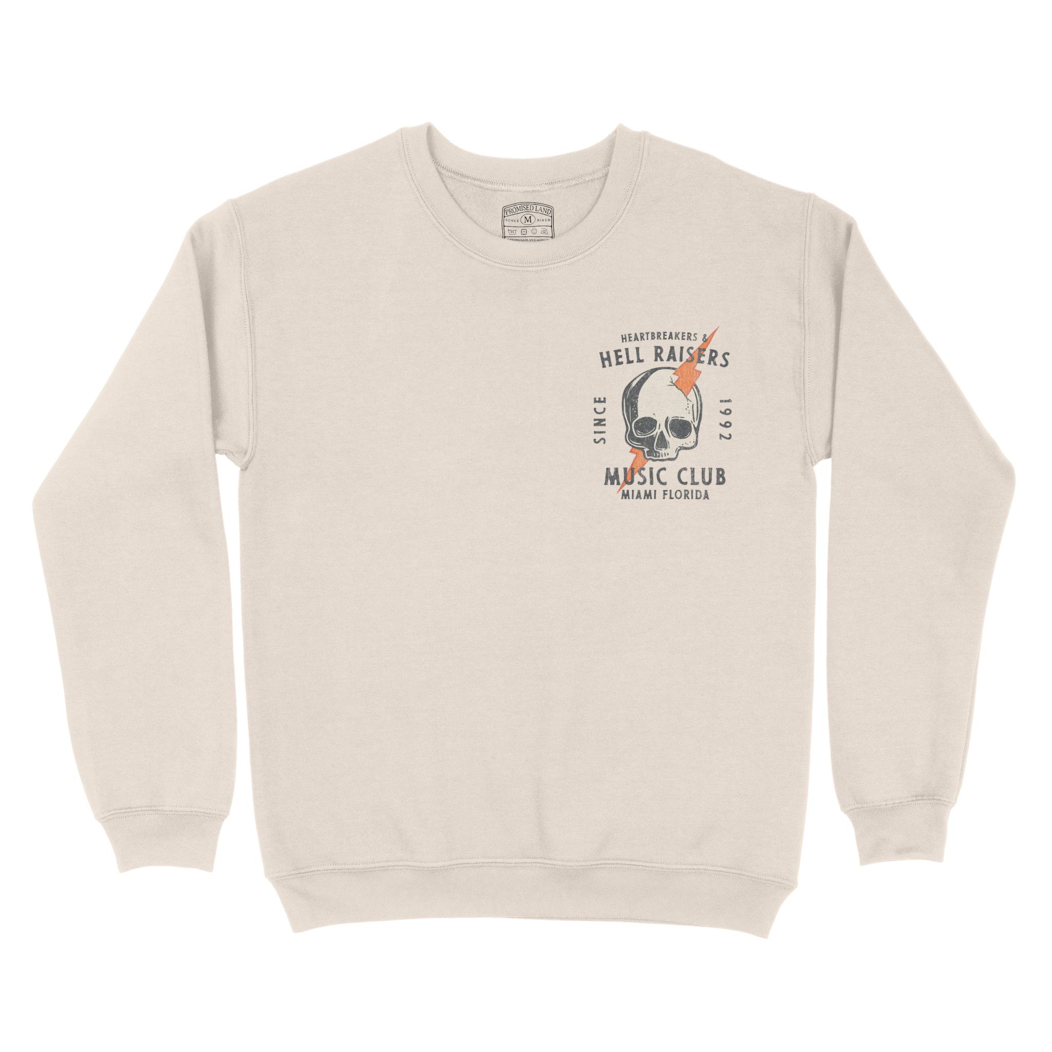 Miami Hell Raiser Crewneck in Natural - front view