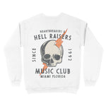 Miami Crewneck in White - back view