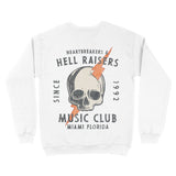 Miami Crewneck in White - back view