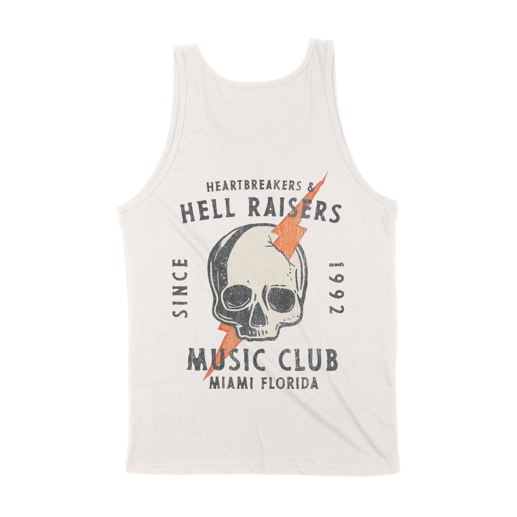 Miami Hell Raiser Tank Top in Vintage - back view