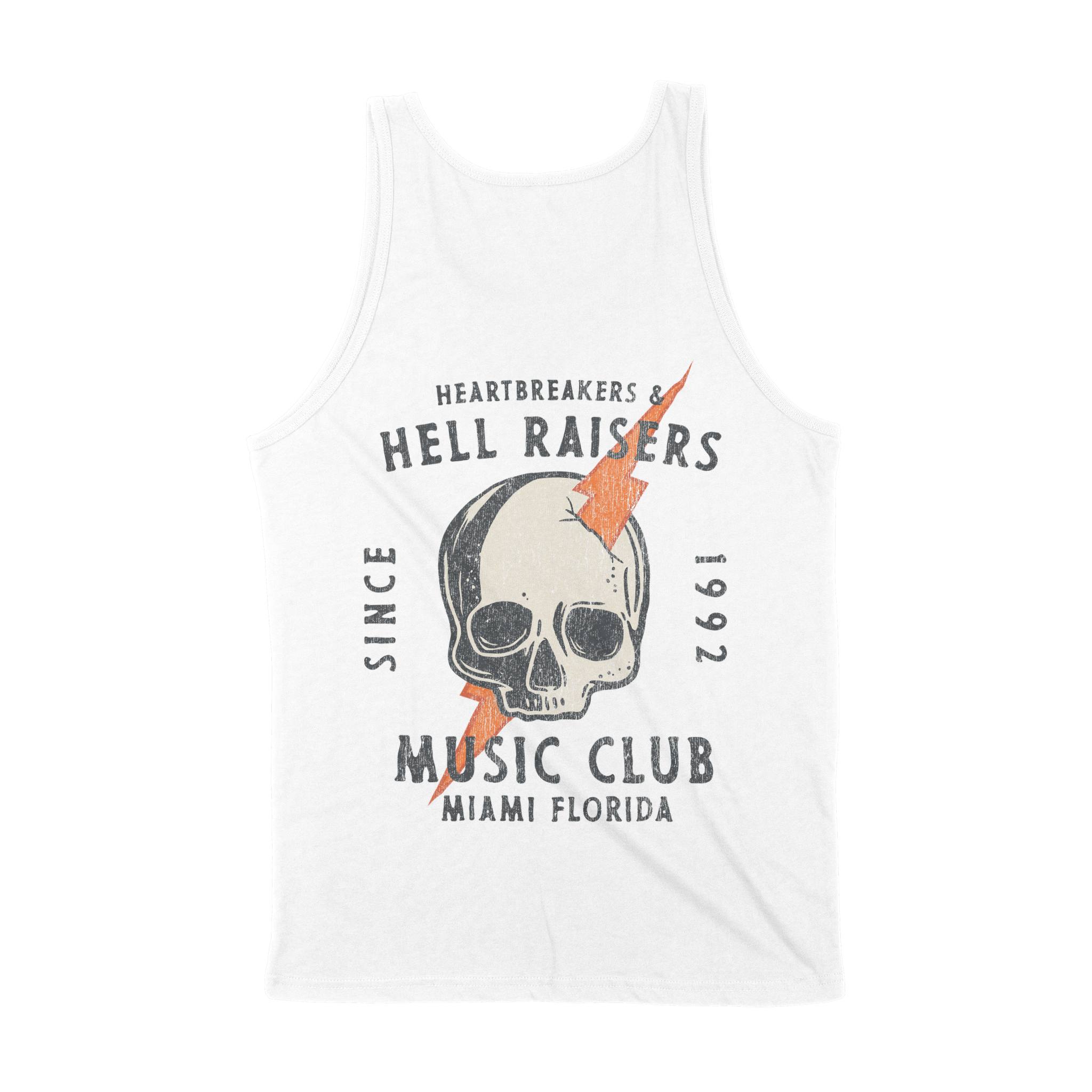 Miami Tank Top in White - back view