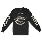 Denver Athletic Longsleeve in Black - front view with sleeves