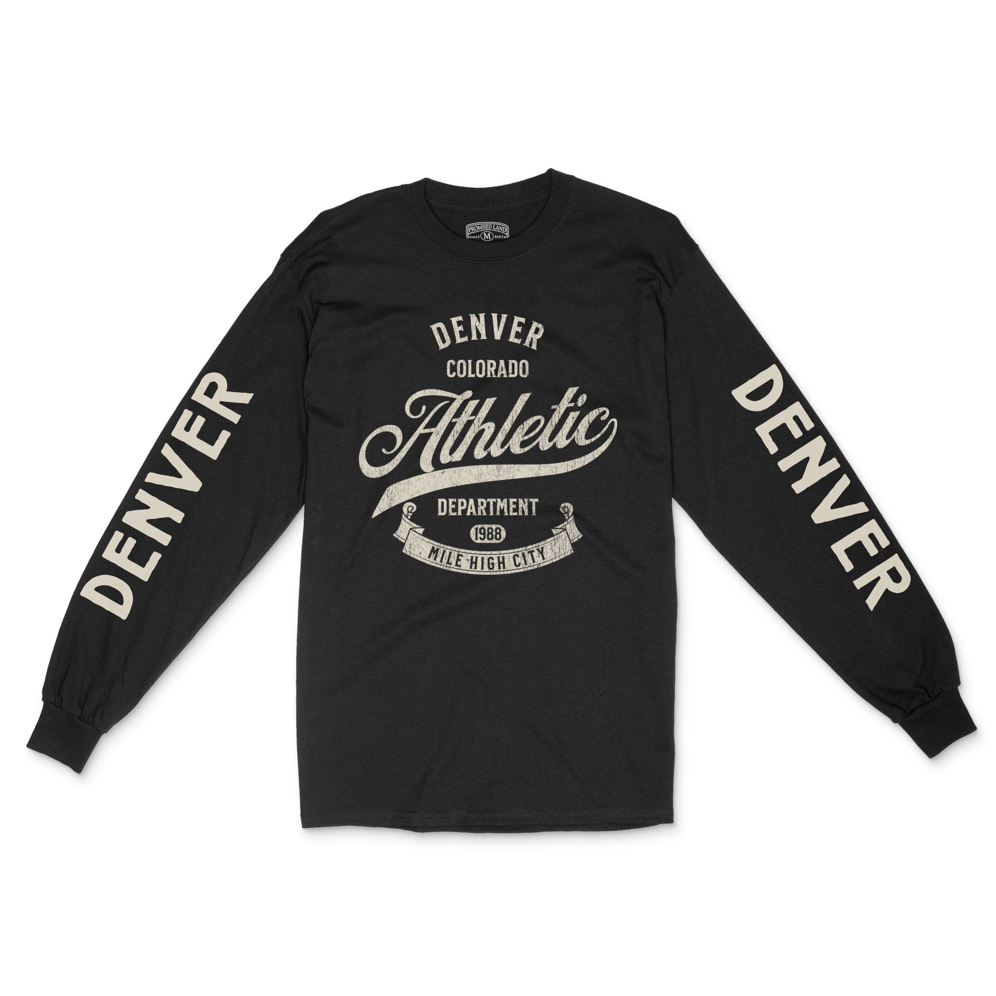 Denver Longsleeve in Black - front-sleeves view