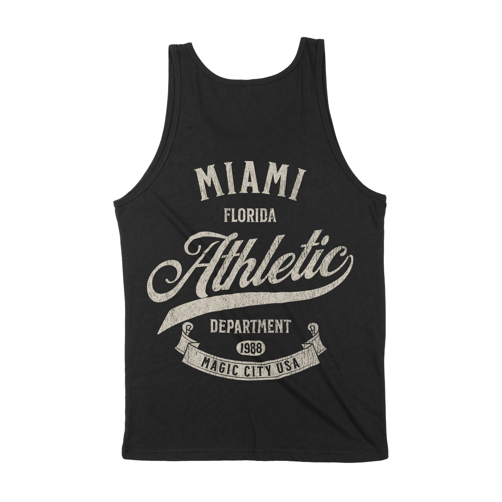 Miami Athletic Tank Top Black back