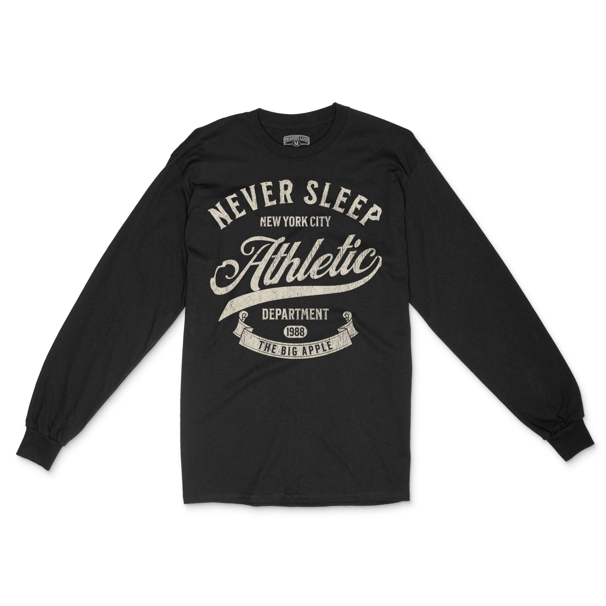 New York Longsleeve in Black - front view