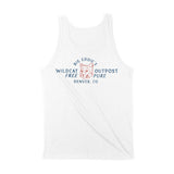 Denver Tank Top in White - back view