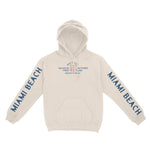 Miami Trading Post Hoodie in Natural - front view with sleeves