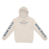 Miami Trading Post Hoodie in Natural - front view with sleeves
