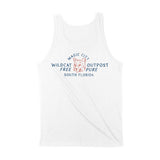Miami Tank Top in White - back view