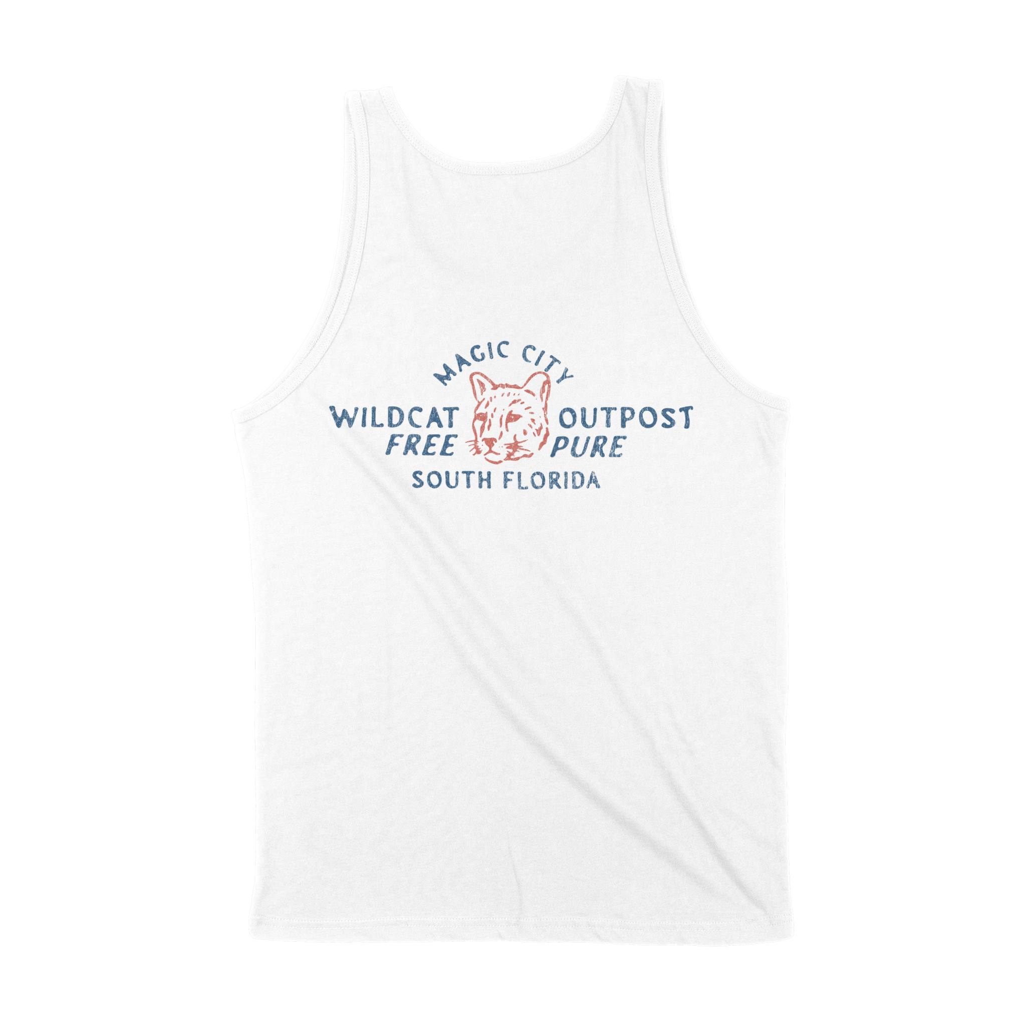 Miami Tank Top in White - back view