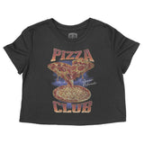 Denver Pizza Club Cropped Tee Black front