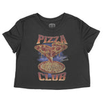 Miami Pizza Club Cropped Tee Black front
