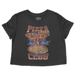 New York Pizza Club Cropped Tee Black front