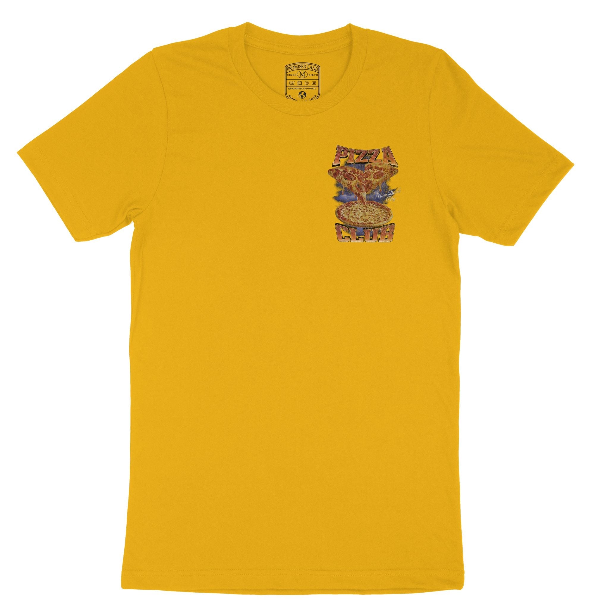 New York Pizza Club T-Shirt Gold front