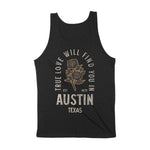 Austin True Love Tank Top Black back
