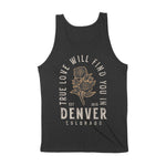 Denver Tank Top in Black - back view