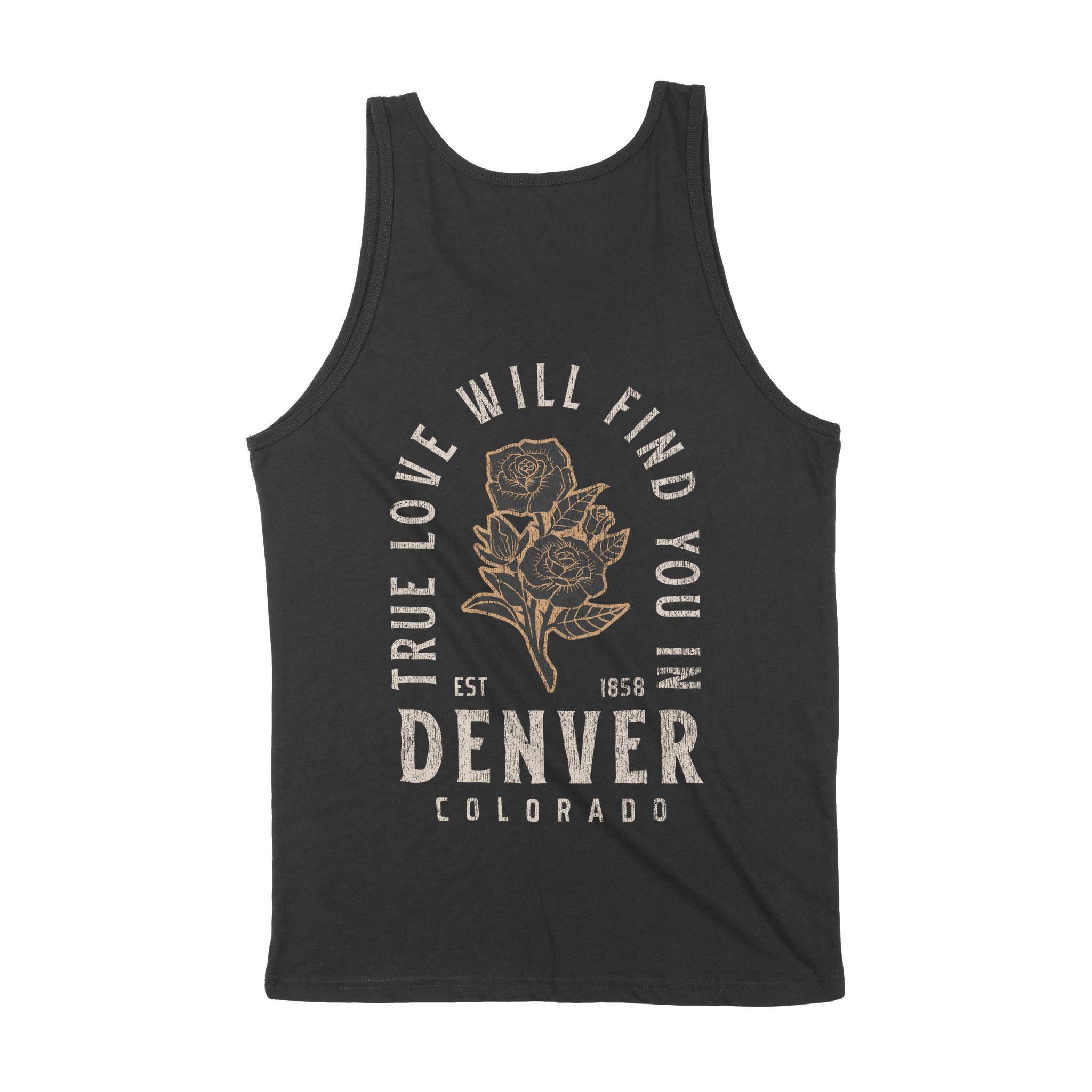 Denver Tank Top in Black - back view