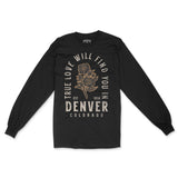 Denver Longsleeve in Black - front view