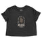 Miami Cropped Tee in Black - front view