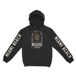 Miami Hoodie in Black - front-sleeves view
