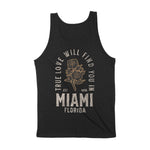 Miami True Love Tank Top Black back