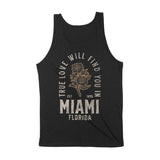 Miami True Love Tank Top Black back
