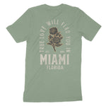 Miami True Love T-Shirt Sage back