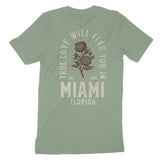 Miami True Love T-Shirt Sage back