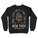 New York True Love Crewneck Black back