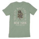 New York True Love T-Shirt Sage back