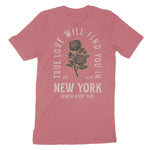 New York True Love T-Shirt Vintage_Red back