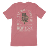 New York True Love T-Shirt Vintage_Red back
