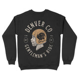 Denver Crewneck in Black - back view