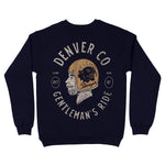 Denver Rider Crewneck Navy back