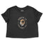 Denver Cropped Tee in Black - front view