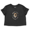 Miami Cropped Tee in Black - front view