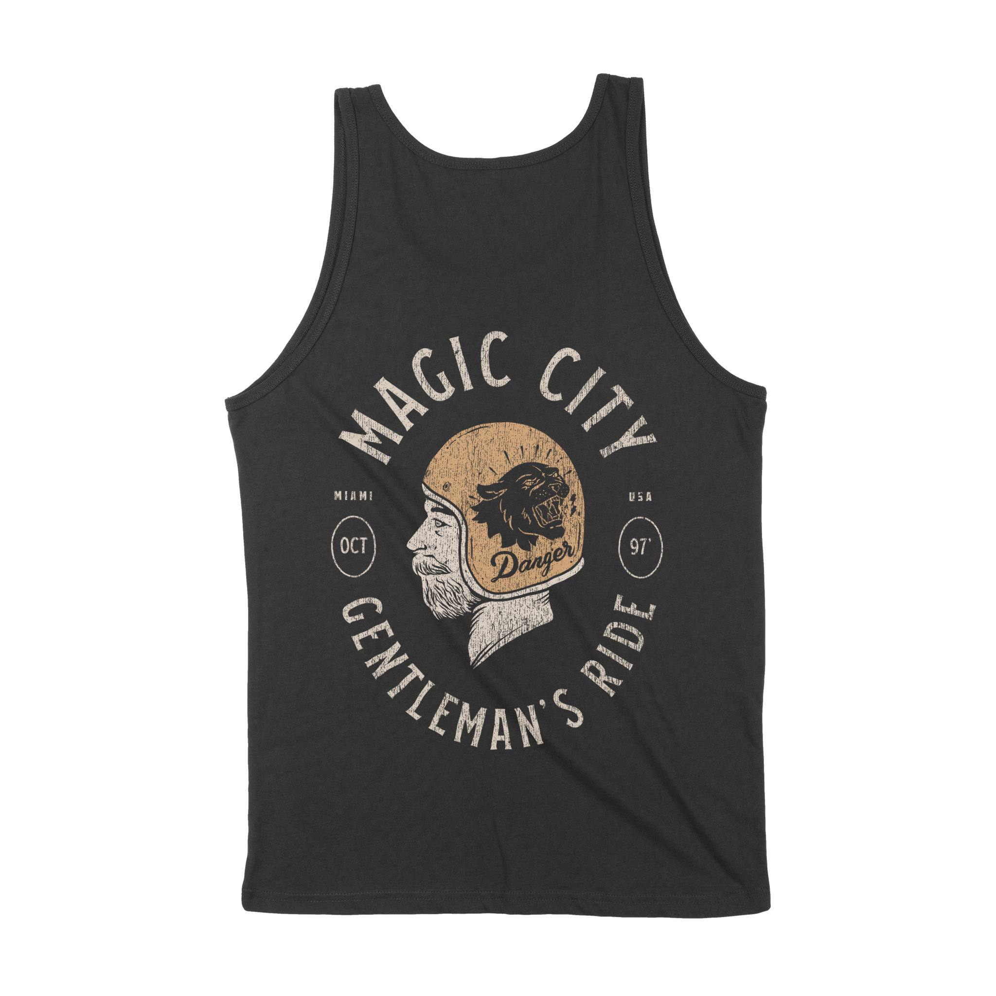 Miami Tank Top in Black - back view