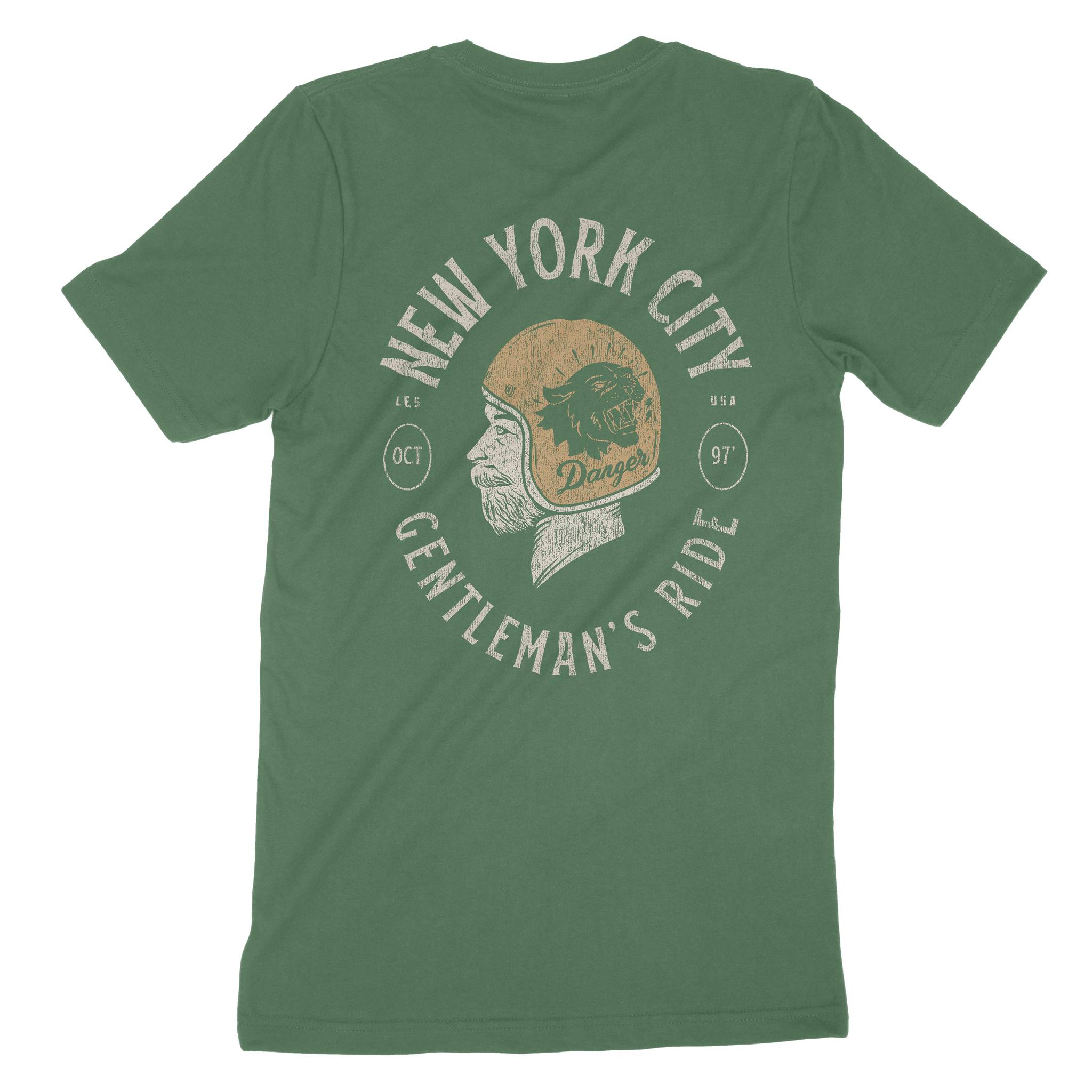 New York Rider T-Shirt Hunter_Green back