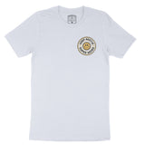 Austin Smiley Face 3 T-Shirt in Light Blue - front view