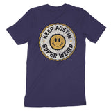 Austin Smiley Face T-Shirt Navy back