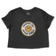 Denver Cropped Tee in Black - front view