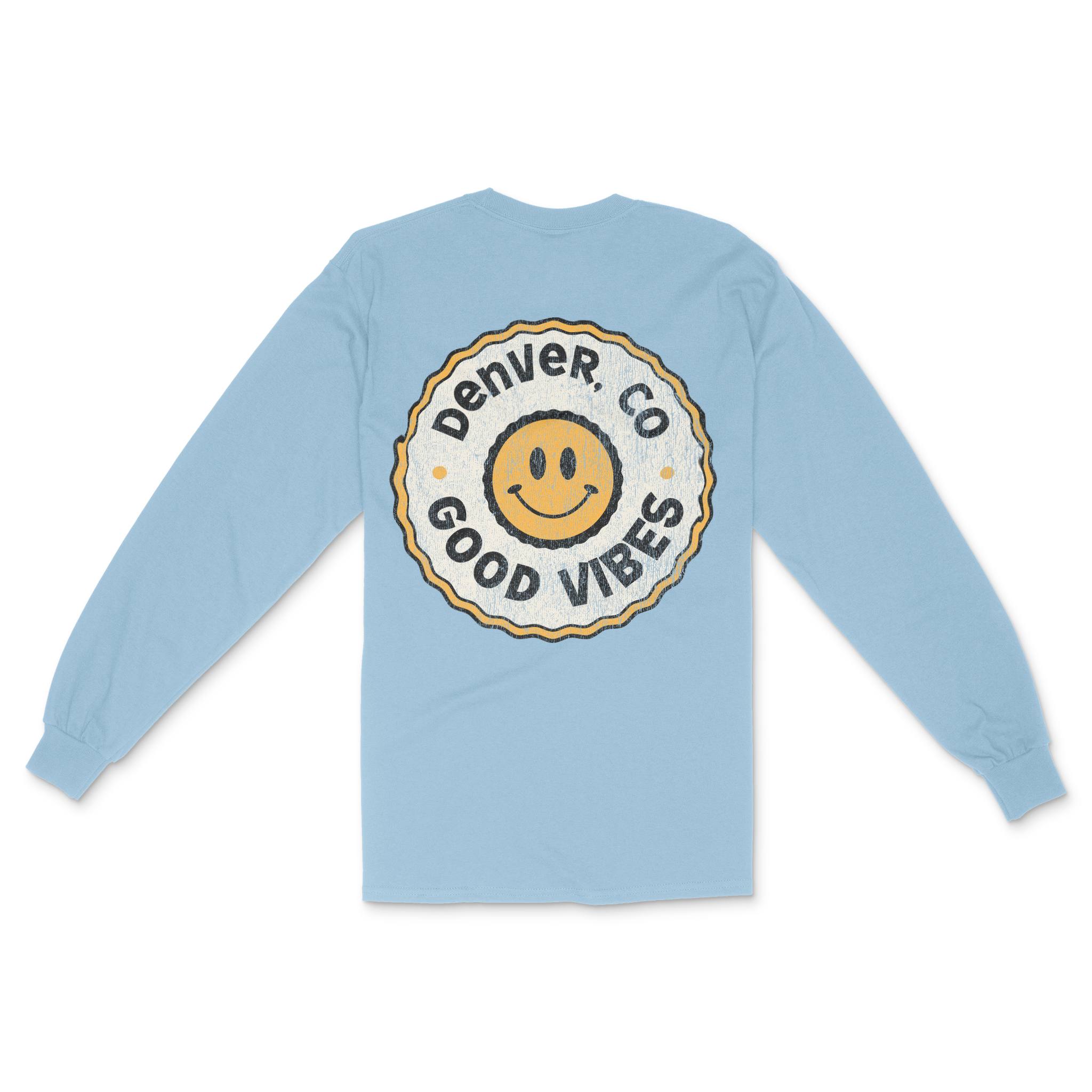 Denver Longsleeve in Light Blue - back view