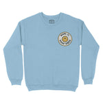 Miami Smiley Face Crewneck Light Blue front