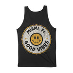 Miami Smiley Face Tank Top Black back