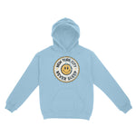 New York Hoodie in Light Blue - front view